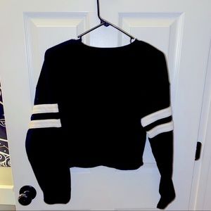 A long sleeve crop top